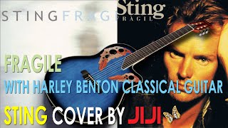 Sting - Fragile | Cover  by Jiji with Harley Benton HBO-850 Classic Blue Guitar