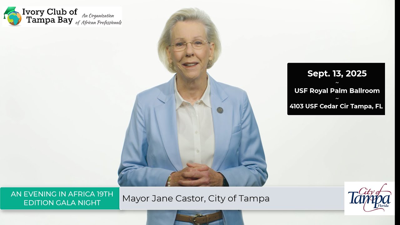 Tampa Mayor Jane Castor on The Ivory Club of Tampa Bay's 19th Annual ...