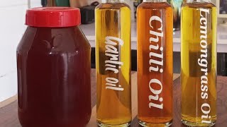 Make flavoured oils with me | Ingredients for delicious meals.