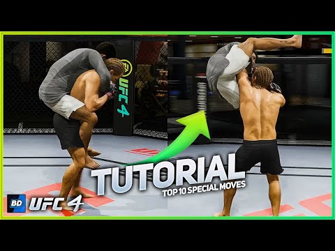 UFC 4 Top 10 Special Attacks/Moves Tutorial and Guide for Beginners