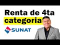 Declaración 4ta categoria anual