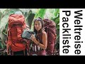 Packliste für eine Weltreise - Das brauchst du wirklich! l Unsere Tipps nach 1,5 Jahren Reise