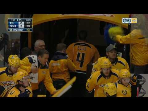 Gotta See It: Predators & Lightning brawl after Ellis blindsides Brown