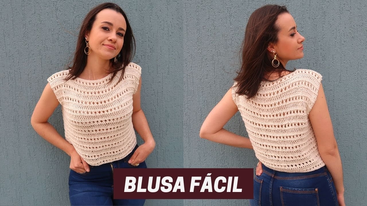 BLUSA FÁCIL E RÁPIDA | TRICÔ DE VERÃO