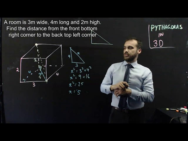 Pythagoras Theorem in 3 dimensions