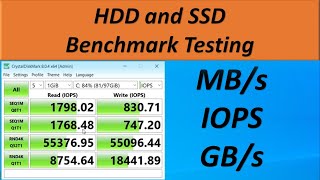 How to hard disk benchmark test || #IOPS || #MBps || #GBps