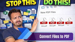Stop Sending Multiple Attachments — Convert Files to PDF and Send ONE Email (Power Automate)
