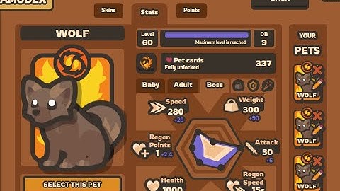 taming.io | ob 9 lvl 69 wolf