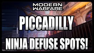 Modern Warfare Hiding Spots - PICCADILLY Ninja Defuse Spots! (Modern Warfare Tips)