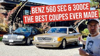 560 SEC vs 300CE | The Best Coupes Mercedes-Benz Ever Built #autoafflicted