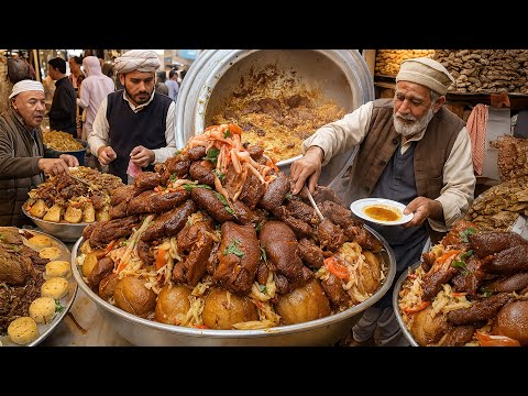 Afghanistan most famous street food | Kabuli pulao | Biryani recipe | roasted chicken | street food