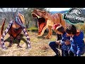 EL T-REX SUPERCOLOSAL de JURASSIC WORLD y los PTERANODONES 😈😱DANI y EVAN con Dinosaurios voladores