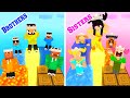 MONSTER SCHOOL : ELEMENTAL DERPS BROTHER VS ELEMENTAL NOOB SISTER - Minecraft Animation
