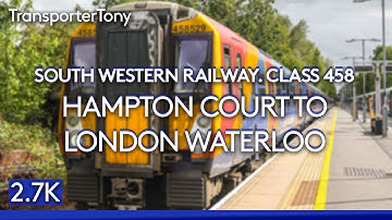 SWR Class 458 full journey from Hampton Court to London Waterloo