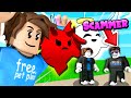 NOOB Disguise Trolling! SCAMMER ANGELIC AND DEMONIC Ghost Spirit In ROBLOX BubbleGum Simulator