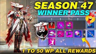 Pubg Mobile Lite New Winner Pass 47 ? || Pubg Lite Season 47 Winner Pass ? || 1 to 50 All Wp Reward?