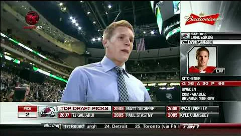 Avalanche draft Gabriel Landeskog #2 overall