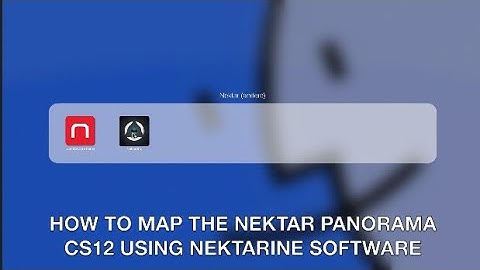 Nektar Panorama CS12 Nektarine (V.2.65) mapping tutorial