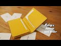 【レザークラフト】名刺入れの作り方【Leather craft】Free Pattern Making a business card holder