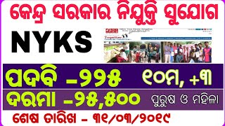 Nyks ନଯକତ 225 ପଦବ ପଇ Latest Jobs In Odisha Banking With Rajat