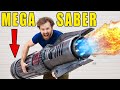 We built a mega lightsaber