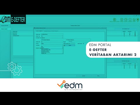 EDM PORTAL E-DEFTER VERİTABAN AKTARIMI 2