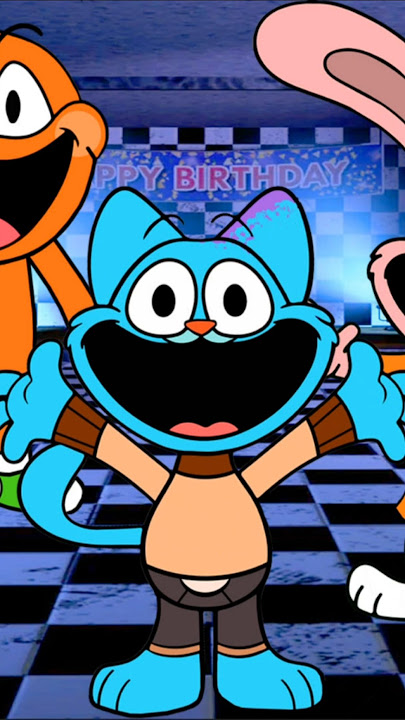 Amazing World of Gumball X Teen Titans GO! X Five Nights at Freddys #fnaf #Gumball #smilingcritters