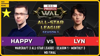 WC3 - [UD] Happy vs Lyn [ORC] - WB Final - Warcraft 3 All-Star League - S1 - M3