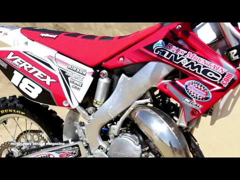 Motocross Action Tests A 2003 Honda CR125 2 Stroke Project Bike