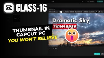 How to Create Thumbnails in Capcut PC | No Photoshop Required | Capcut Tutorials Ep. 16 |