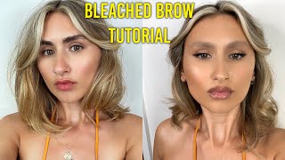 How To Bleach Your Eyebrows Tutorial