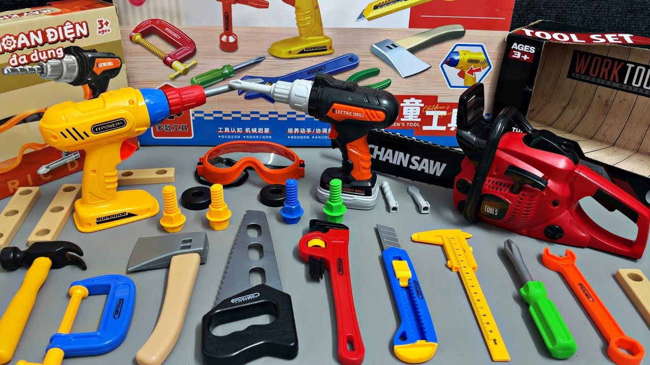 Toy ASMR】おもちゃの工具セット 🛠️ Ultimate Mechanic Kit & Power