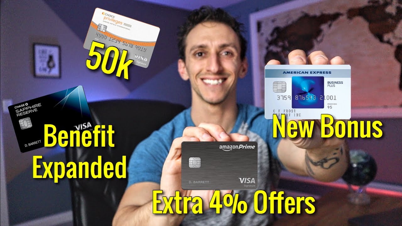 new amex bonus extra amazon credit card offers  chase expands dining  benefits on sapphire reserve