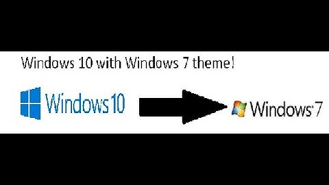 Windows 10 with a Windows 7 theme!