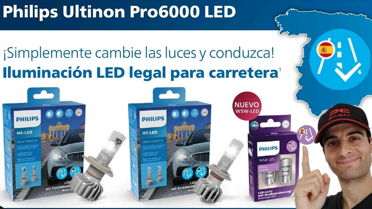 BOMBILLAS DE LED LEGALES PARA ESPAÑA - PHILIPS ULTINON PRO6000 LED 