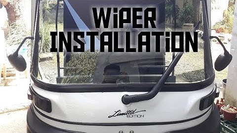 Bajaj Re Wiper Installation | Tuktuk | auto rickshaw #bajaj #tuktuk