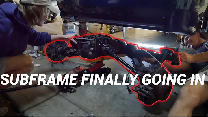Reinstalling the Subframe | E30\E36 Compact Subframe DIY | Bushing Overhaul part 4