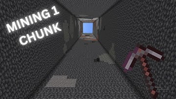 I MINED 1 CHUNK In Minecraft Survival!!