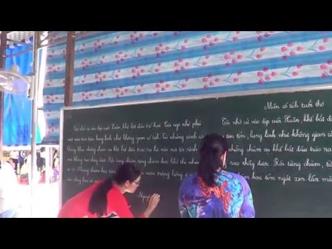 Video Giáo viên thi viết chữ đẹp (TP RG 12/2015) - YouTube