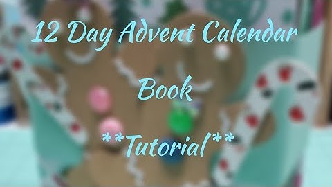 12 Day Advent Calendar Book Tutorial