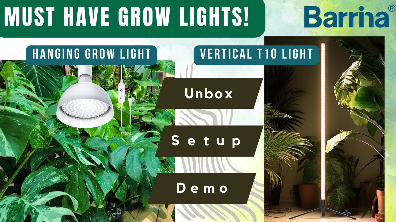 New! Barrina Vertical T10 and Hanging Grow Lights YouTube