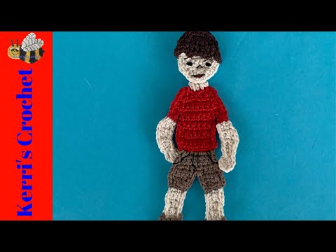 Crochet Boy Tutorial – Crochet Applique Tutorial