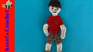 Crochet Boy Tutorial – Crochet Applique Tutorial