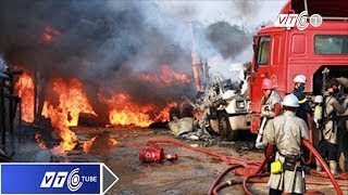 Hiện trường vụ cháy khu công nghiệp Vĩnh Tuy | VTC