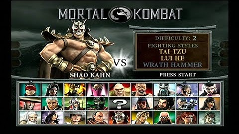 Mortal Kombat Deception Arcade Mode With Shao Khan/Ending
