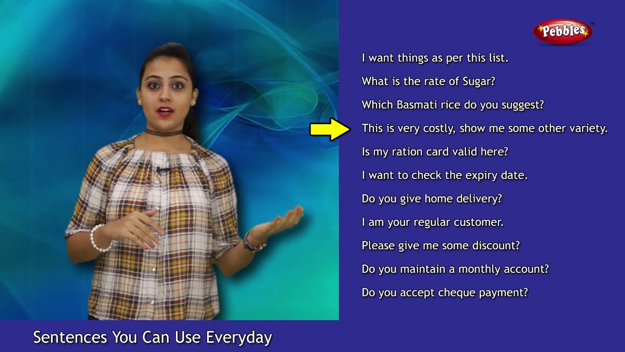 Hindi Sentences You Can Use Everyday At A Grocery Store English 