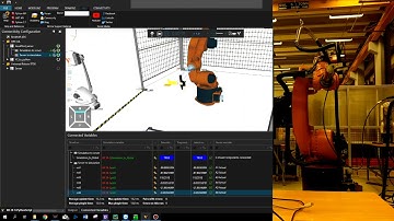 KUKA RSI Control of KUKA robot, with Visual Components digital twin example 2