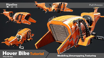 Scifi Hover Bike Tutorial Modeling And Texturing Part 1 #blender #scifi #texturing #modeling