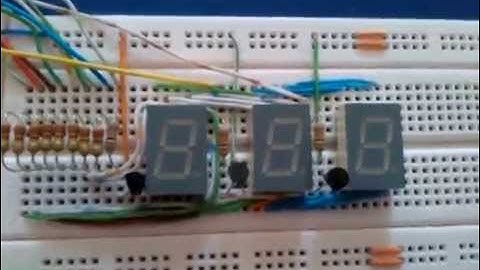 TRE DISPLAY 7 SEGMENTI MUX ARDUINO LABVIEW