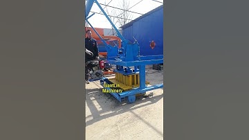 egg laying cement brick moulder QM4-45 diesel movable concrete block machine  #building